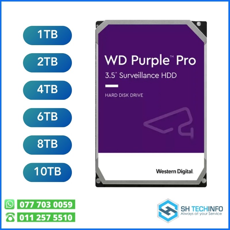 WD SATA Purple Internal 3.5 Inch Hard Disk
