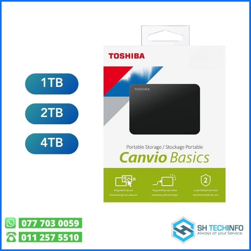 Toshiba Canvio USB 3.0 Portable External Hard Disk
